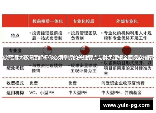 欧冠淘汰赛深度解析你必须掌握的关键要点与胜负逻辑全面观察指南