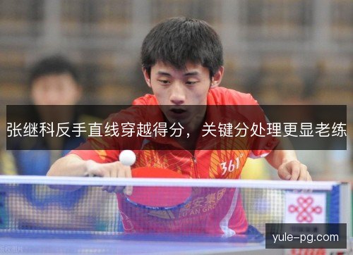张继科反手直线穿越得分，关键分处理更显老练